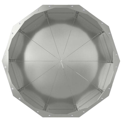 Fioriera Argento 60 x 60 x 50 cm Acciaio zincato