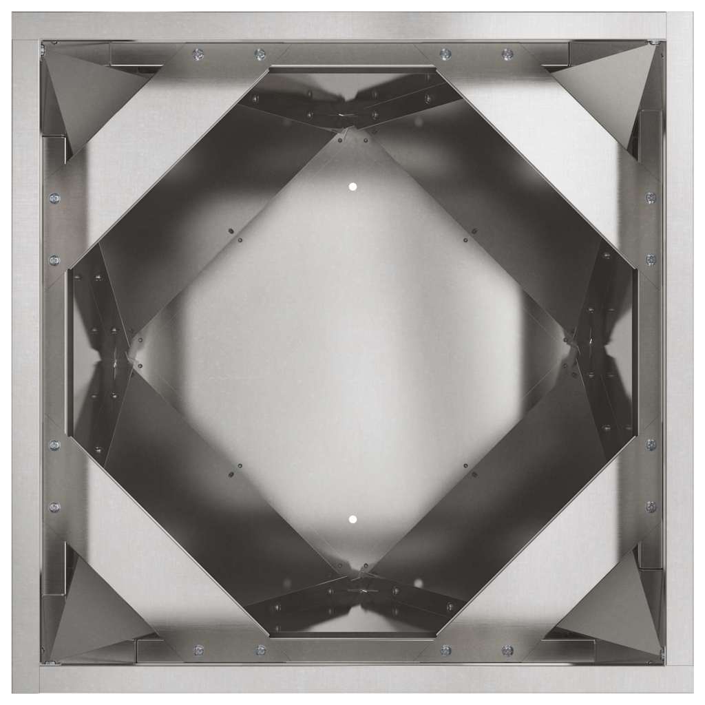 Fioriera Argento 30 x 30 x 75 cm Acciaio inossidabile
