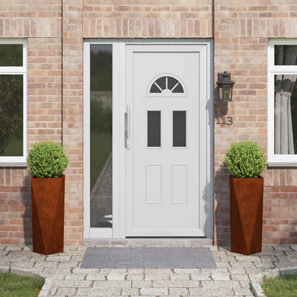 Fioriera 2 pcs Ruggine 30 x 30 x 75 cm