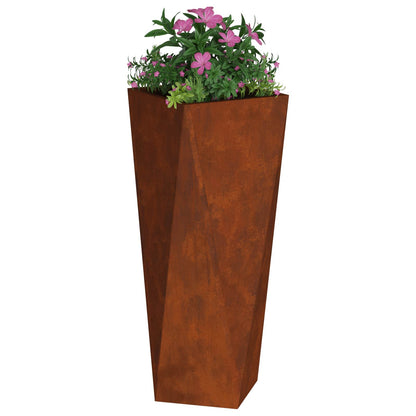 Fioriera 2 pcs Ruggine 30 x 30 x 75 cm | homemem39