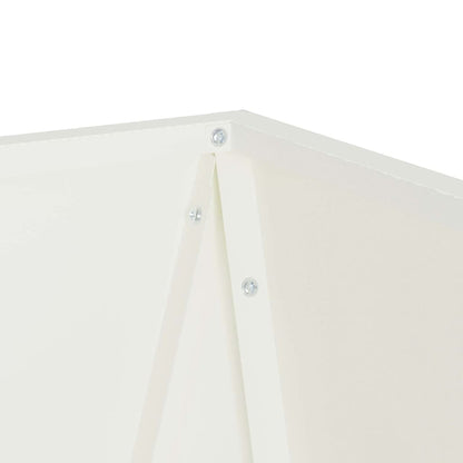 Fioriera 2 pcs Bianco 50 x 50 x 75 cm Acciaio