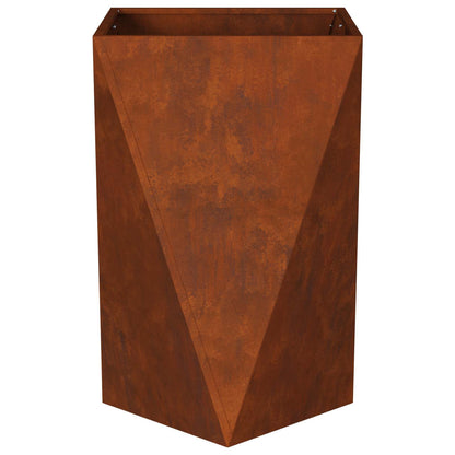 Fioriera 2 pcs Ruggine 50 x 50 x 75 cm | homemem39