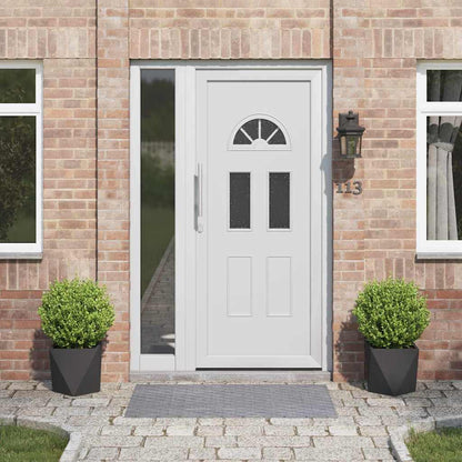 Fioriera 2 pcs Nero 30 x 30 x 30 cm Acciaio