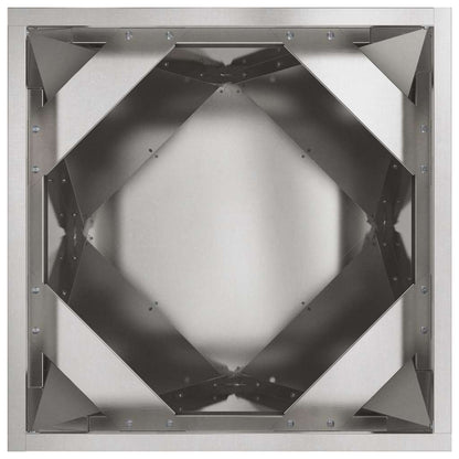 Fioriera 2 pcs Argento 30 x 30 x 30 cm Acciaio inossidabile