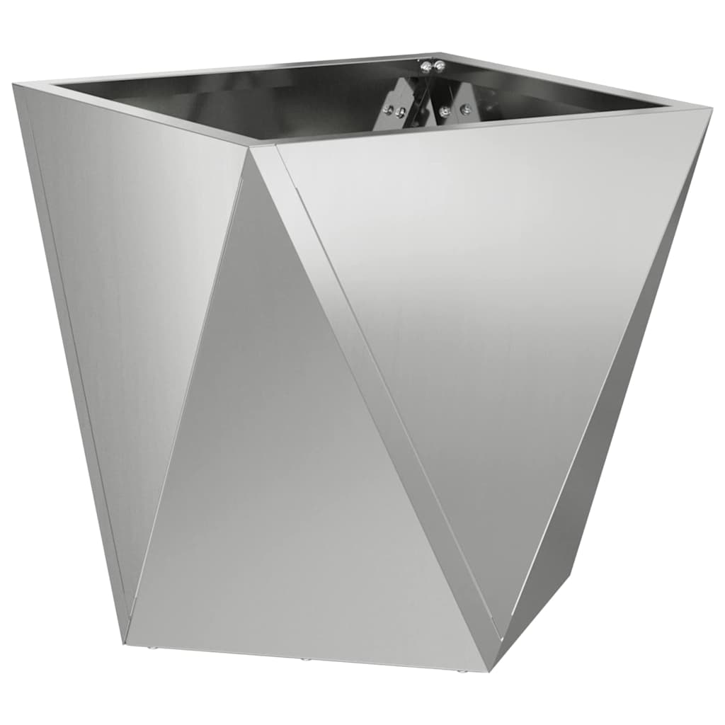Fioriera Argento 30 x 30 x 30 cm Acciaio zincato