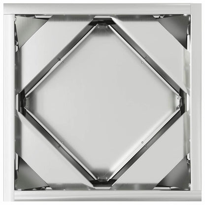 Fioriera Argento 30 x 30 x 30 cm Acciaio zincato