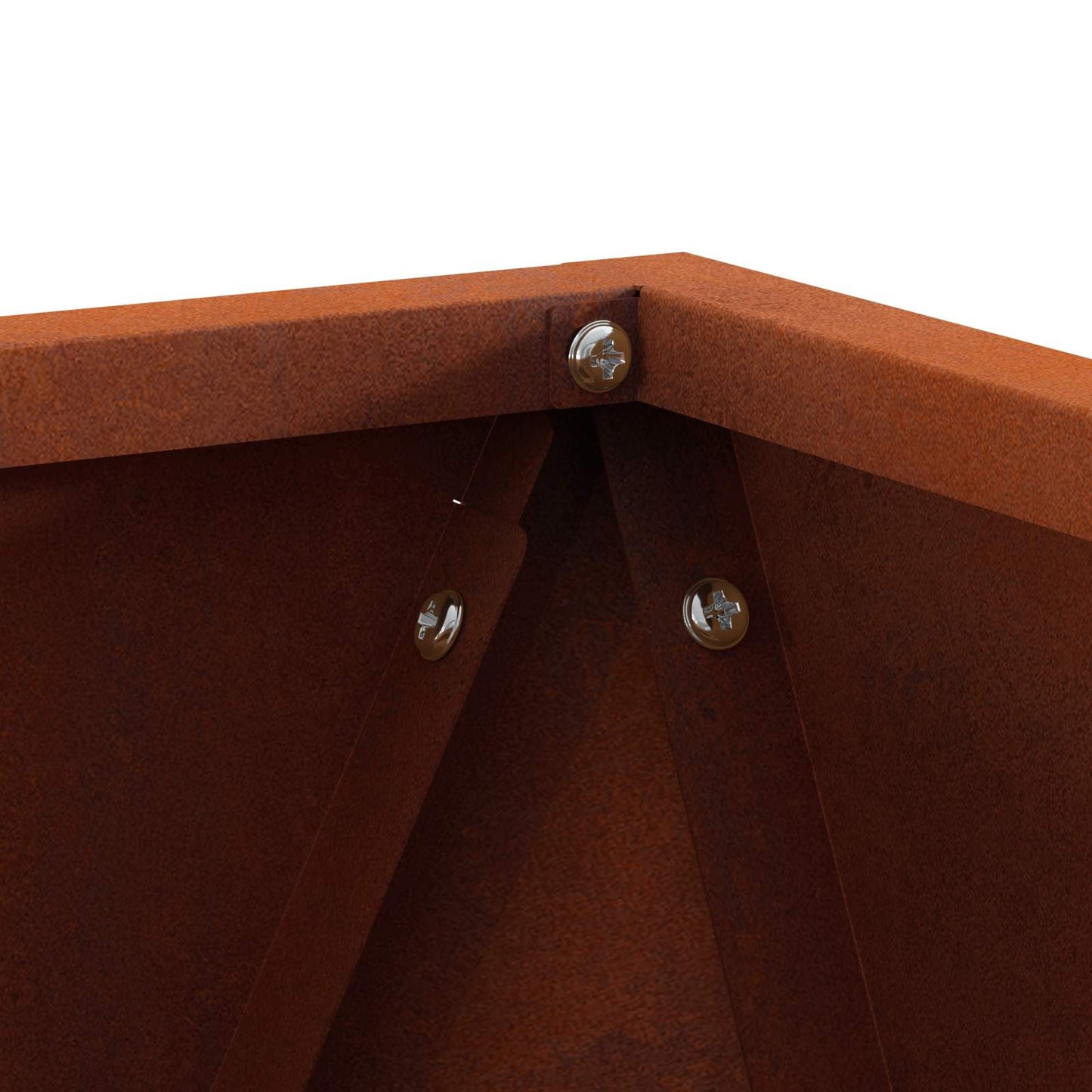 Fioriera 2 pcs Ruggine 30 x 30 x 30 cm | homemem39
