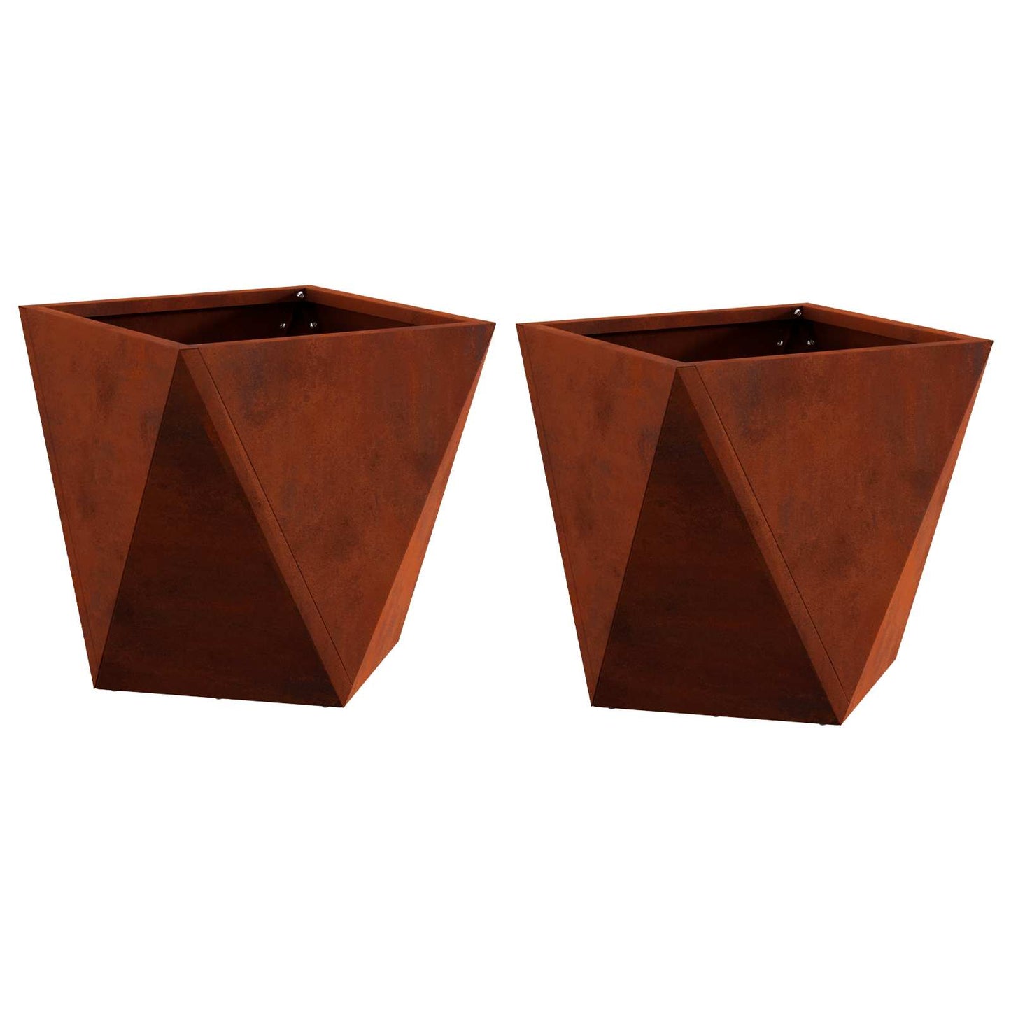 Fioriera 2 pcs Ruggine 30 x 30 x 30 cm | homemem39