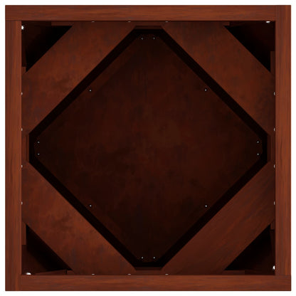 Fioriera 2 pcs Ruggine 30 x 30 x 30 cm | homemem39