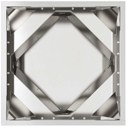 Fioriera Argento 40 x 40 x 40 cm Acciaio inossidabile