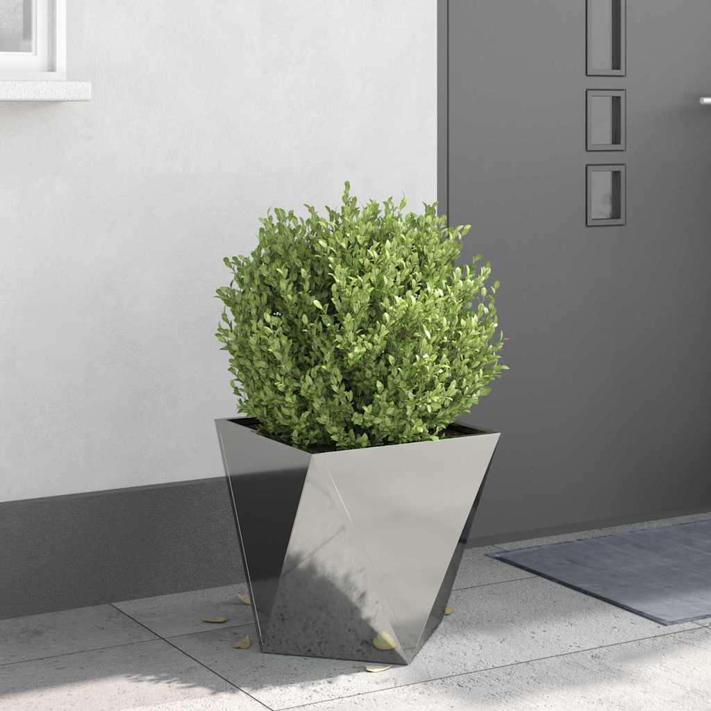 Fioriera Argento 40 x 40 x 40 cm Acciaio zincato