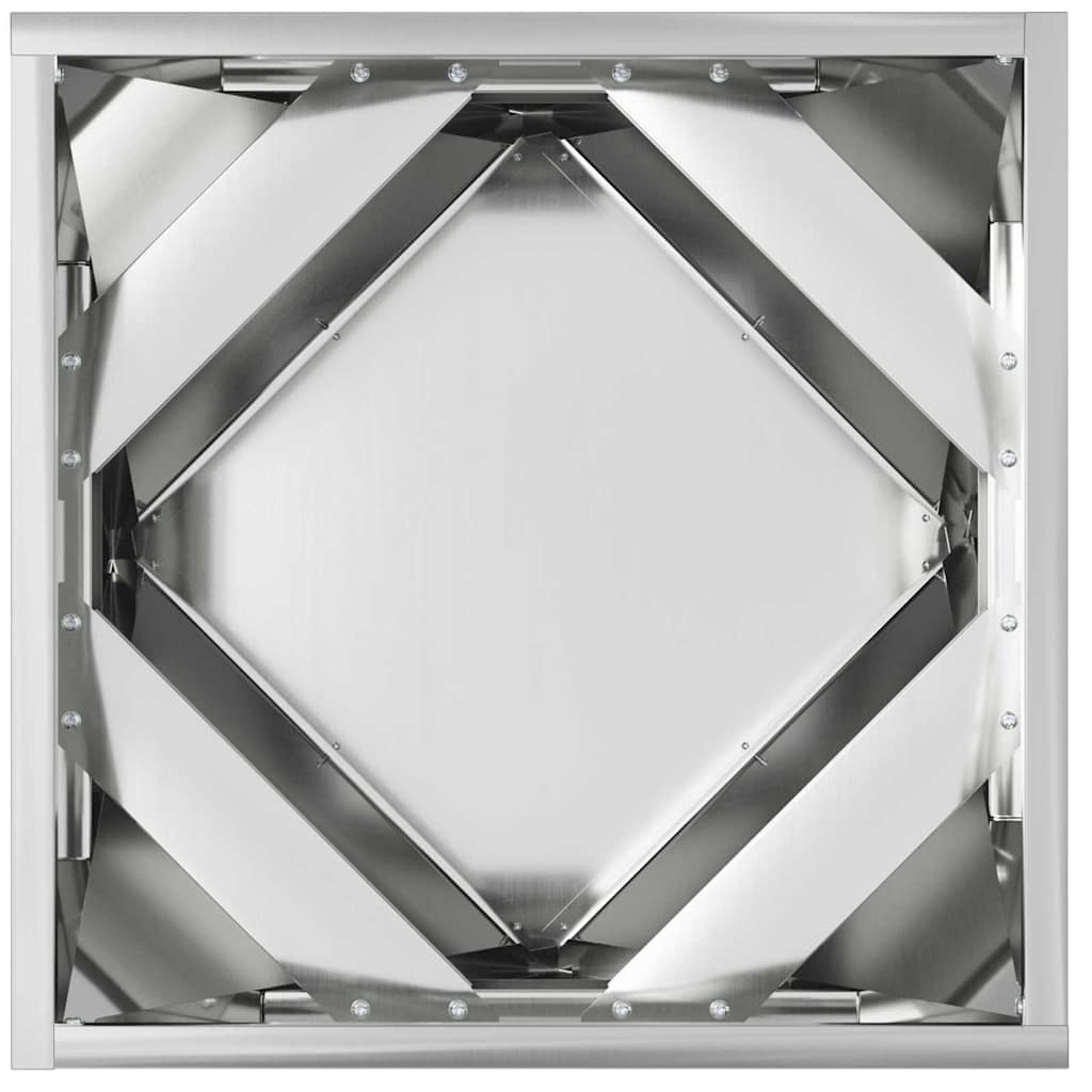 Fioriera 2 pcs Argento 40 x 40 x 40 cm Acciaio zincato