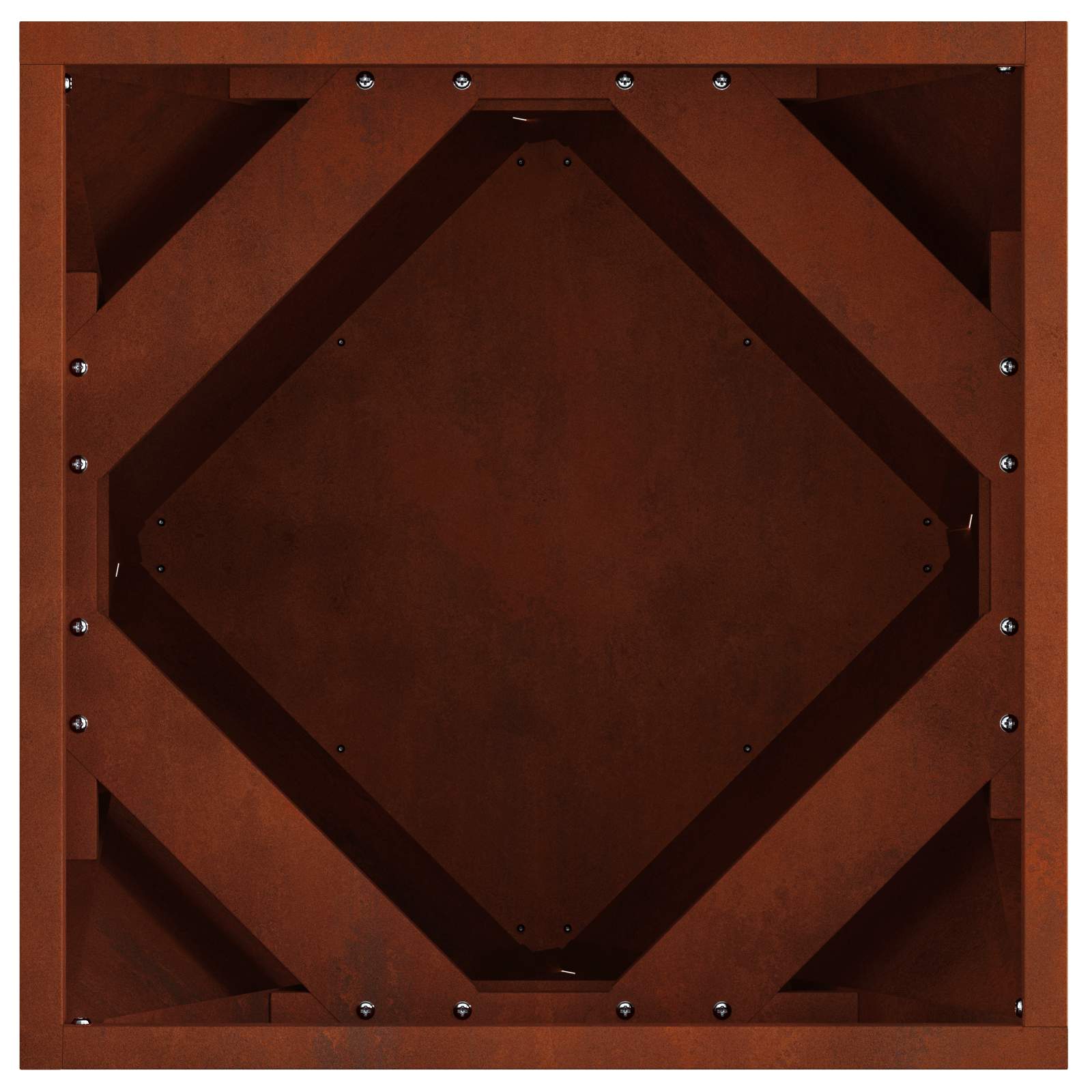 Fioriera Ruggine 40 x 40 x 40 cm | homemem39