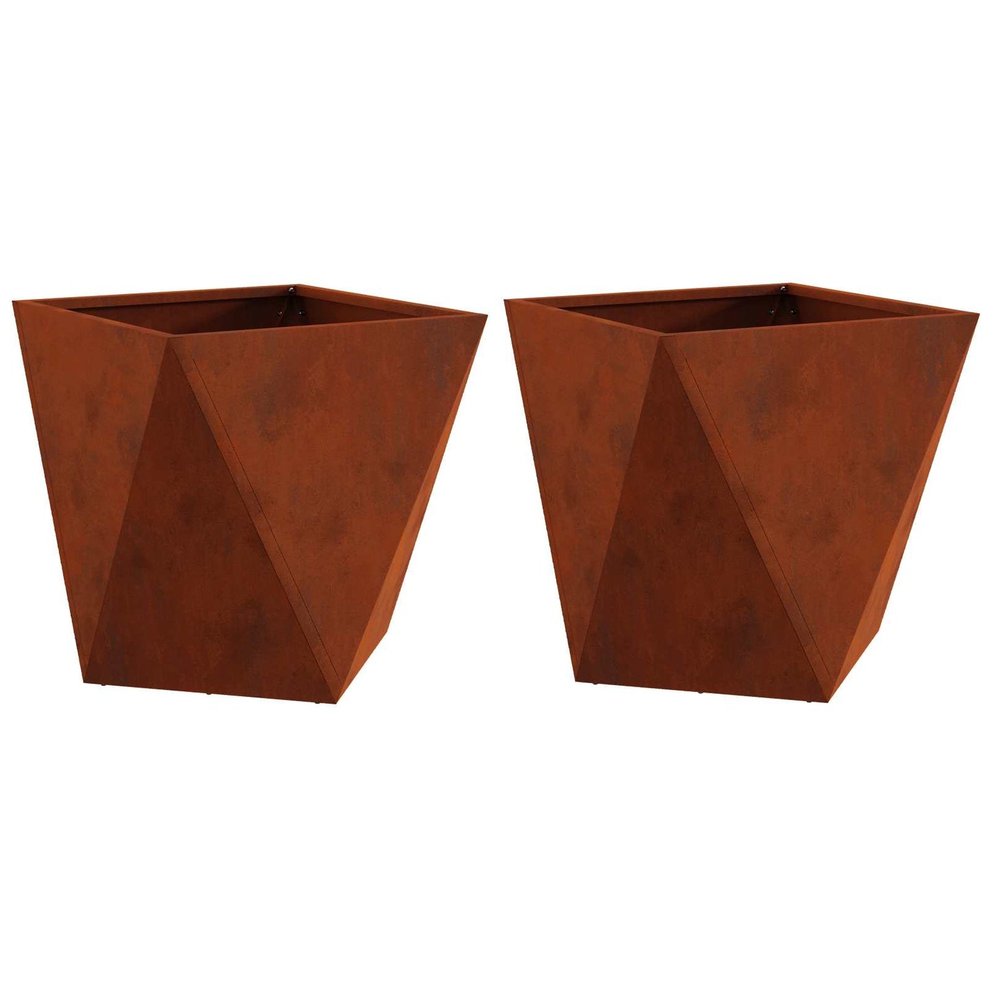 Fioriera 2 pcs Ruggine 40 x 40 x 40 cm | homemem39