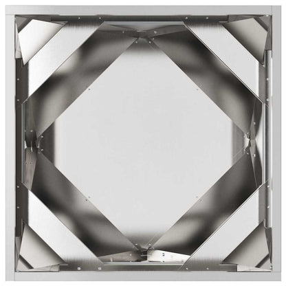 Fioriera Argento 50 x 50 x 50 cm Acciaio inossidabile