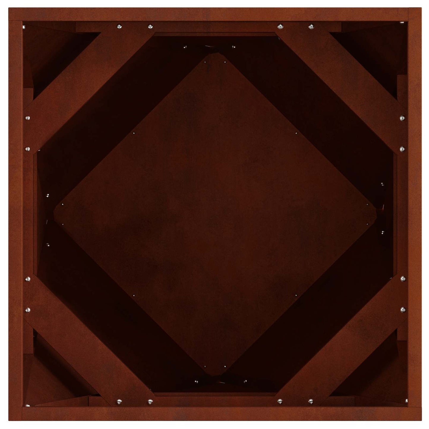 Fioriera Ruggine 50 x 50 x 50 cm | homemem39