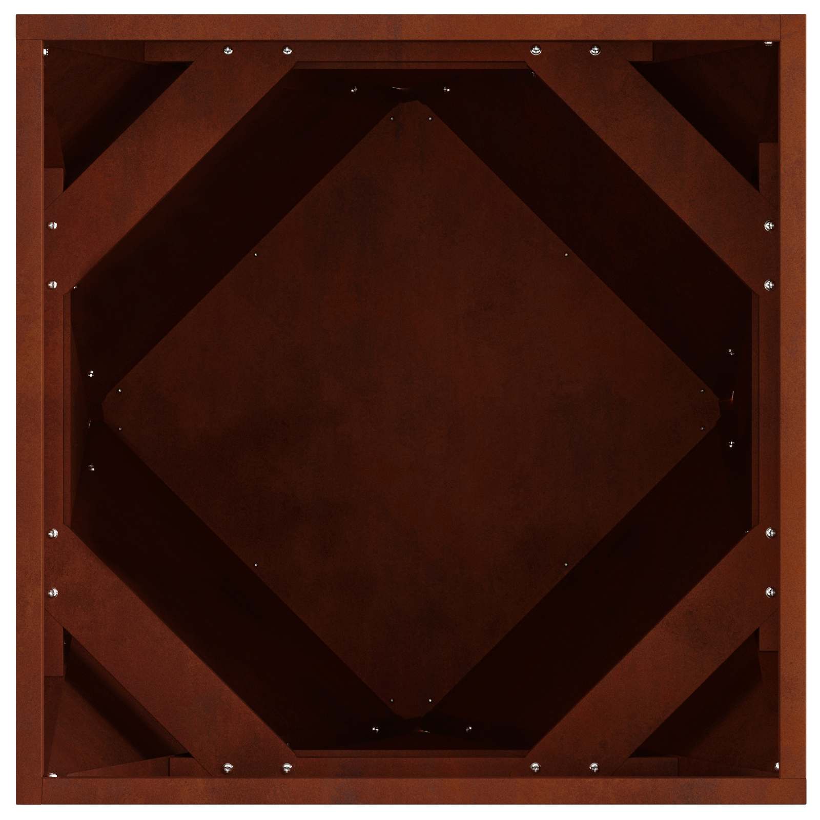Fioriera Ruggine 50 x 50 x 50 cm | homemem39
