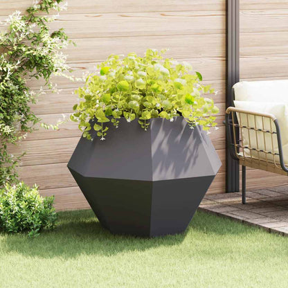 Fioriera Nero 100 x 100 x 80 cm Acciaio | homemem39