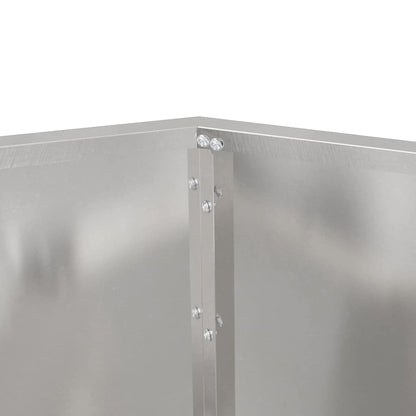 Fioriera Argento 100 x 100 x 80 cm Acciaio inossidabile