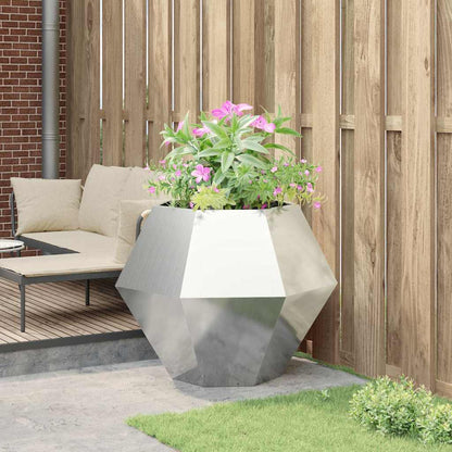 Fioriera Argento 100 x 100 x 80 cm Acciaio inossidabile