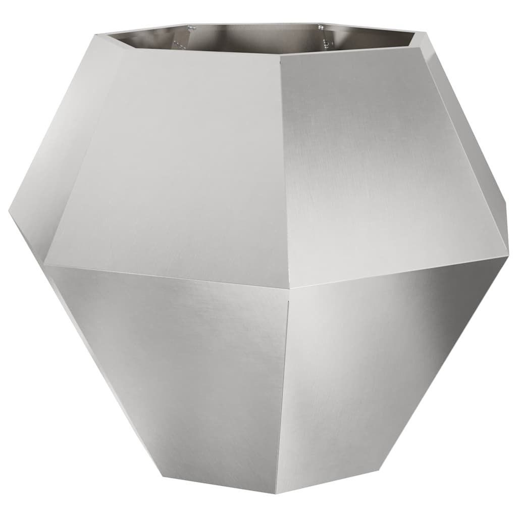 Fioriera Argento 100 x 100 x 80 cm Acciaio inossidabile