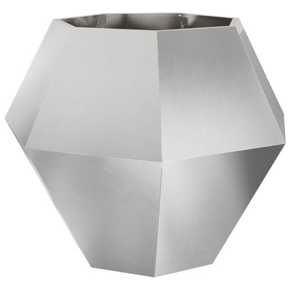Fioriera Argento 100 x 100 x 80 cm Acciaio inossidabile