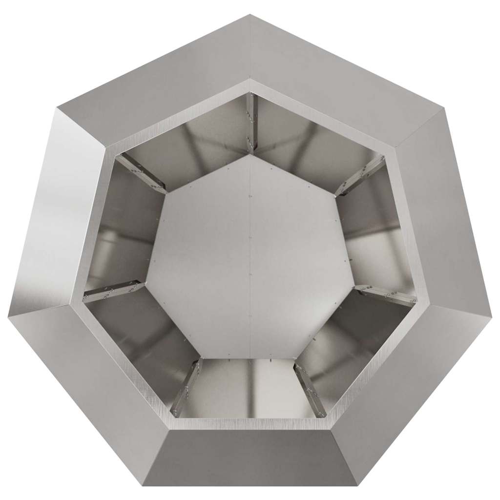Fioriera Argento 100 x 100 x 80 cm Acciaio inossidabile