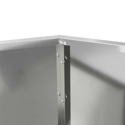 Fioriera Argento 100 x 100 x 80 cm Acciaio zincato
