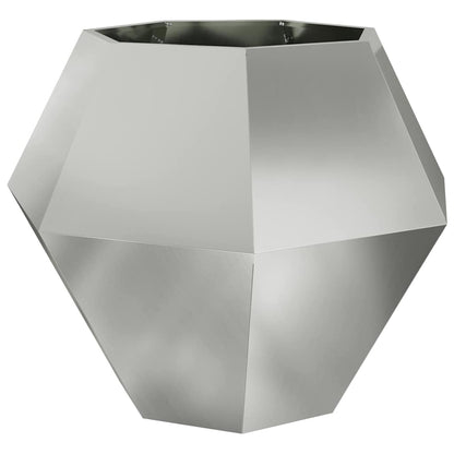 Fioriera 2 pcs Argento 100 x 100 x 80 cm Acciaio zincato | homemem39