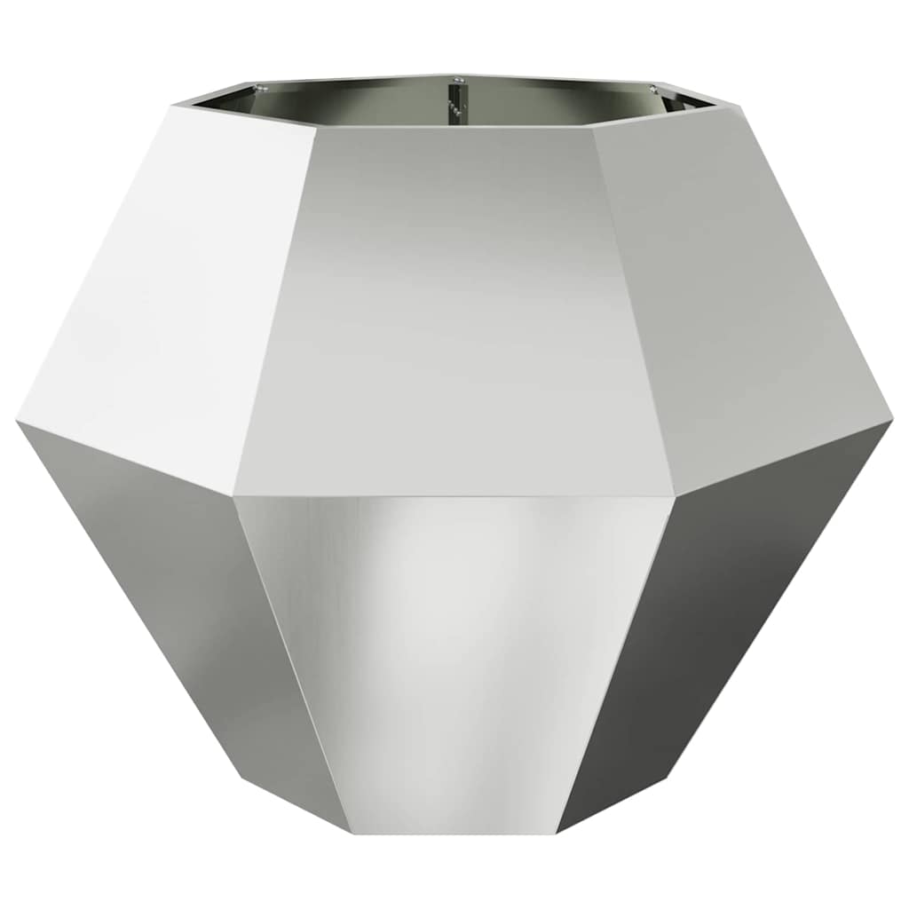 Fioriera 2 pcs Argento 100 x 100 x 80 cm Acciaio zincato | homemem39