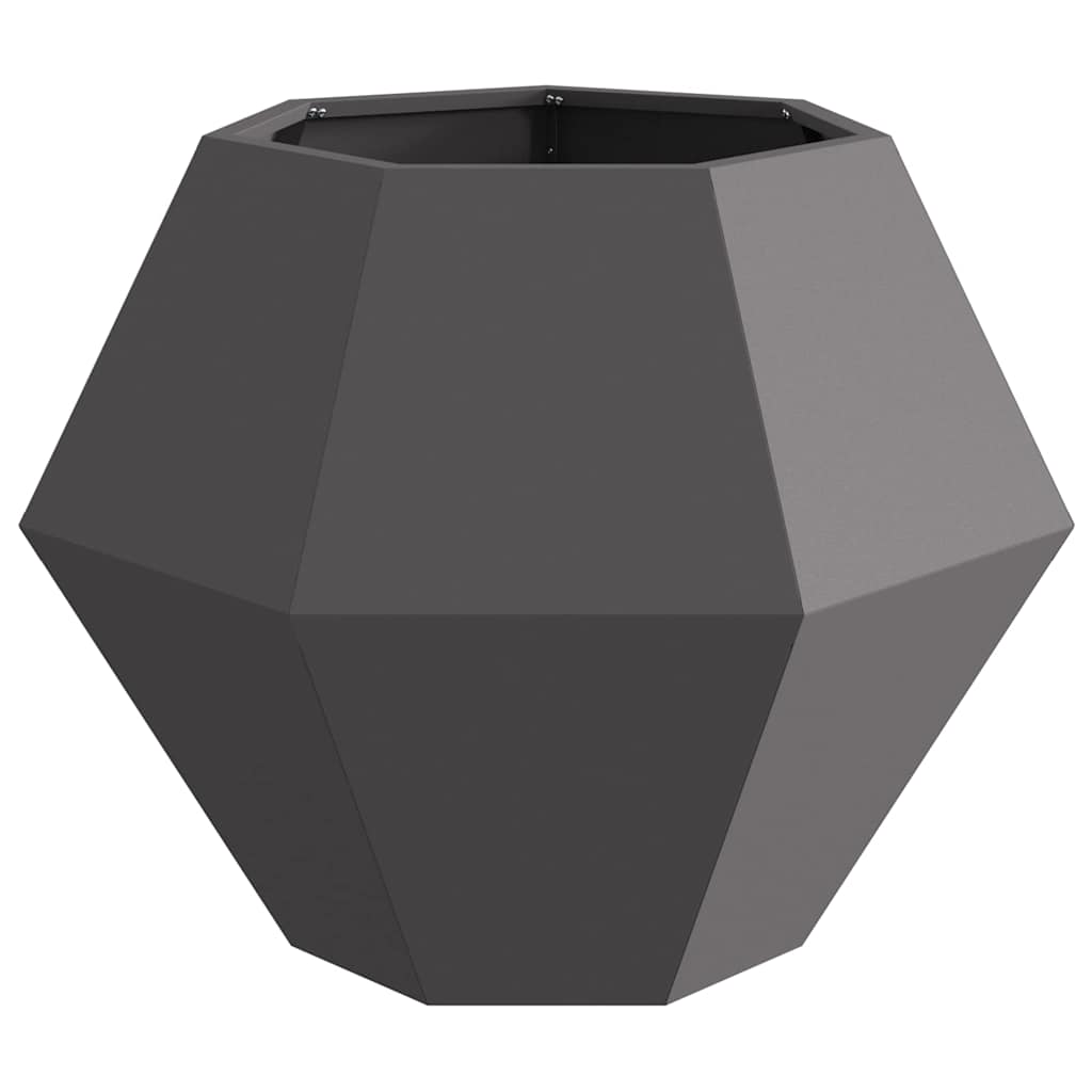 Fioriera 2 pcs Nero 75 x 75 x 60 cm Acciaio | homemem39