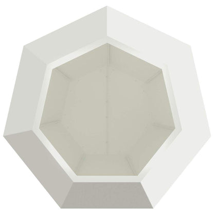 Fioriera Bianco 75 x 75 x 60 cm Acciaio