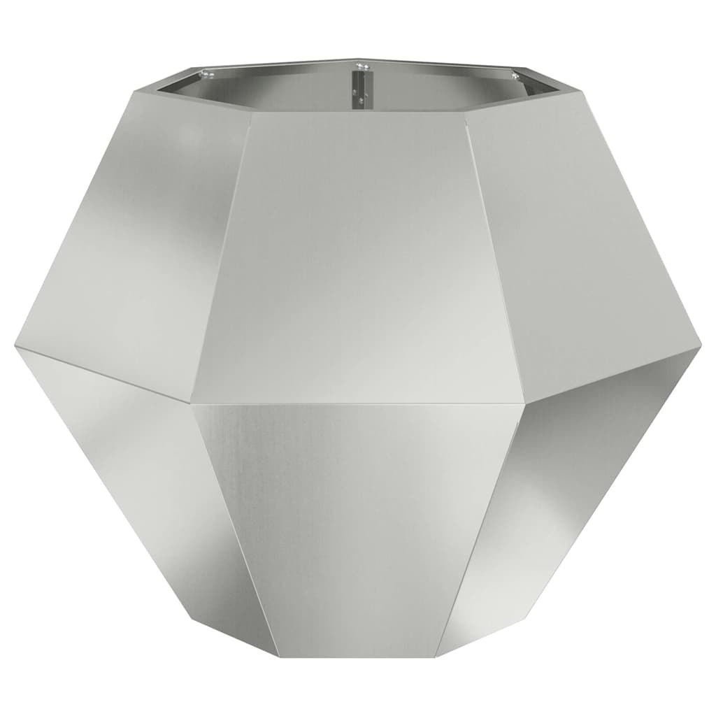 Fioriera 2 pcs Argento 75 x 75 x 60 cm Acciaio zincato | homemem39