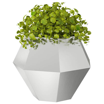 Fioriera 2 pcs Argento 75 x 75 x 60 cm Acciaio zincato | homemem39