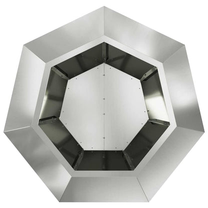 Fioriera 2 pcs Argento 75 x 75 x 60 cm Acciaio zincato | homemem39