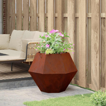 Fioriera Ruggine 75 x 75 x 60 cm | homemem39