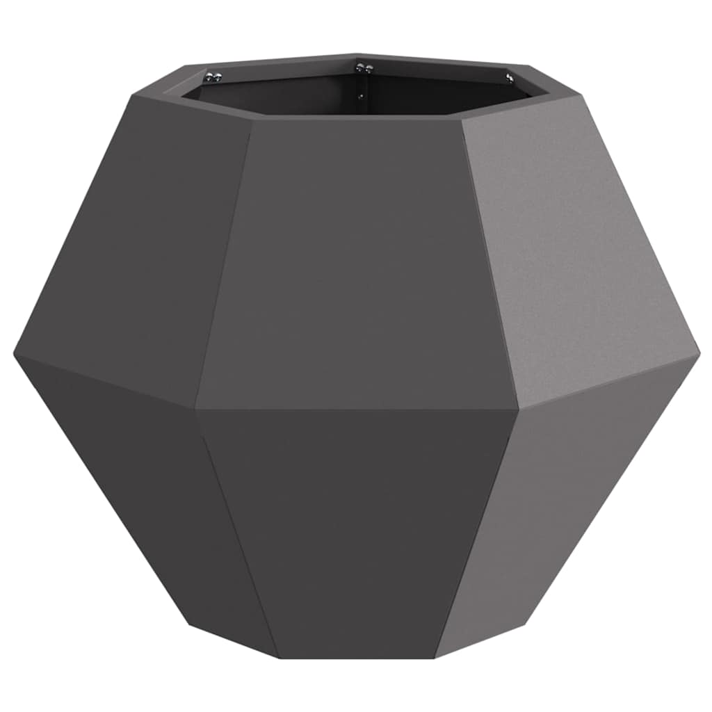 Fioriera 2 pcs Nero 50 x 50 x 40 cm Acciaio | homemem39
