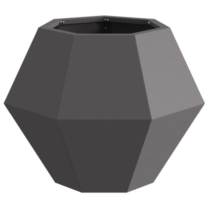 Fioriera 2 pcs Nero 50 x 50 x 40 cm Acciaio | homemem39