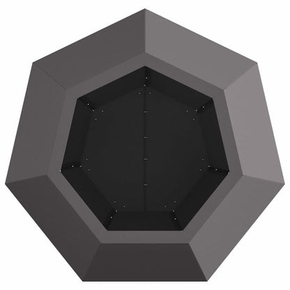 Fioriera 2 pcs Nero 50 x 50 x 40 cm Acciaio | homemem39
