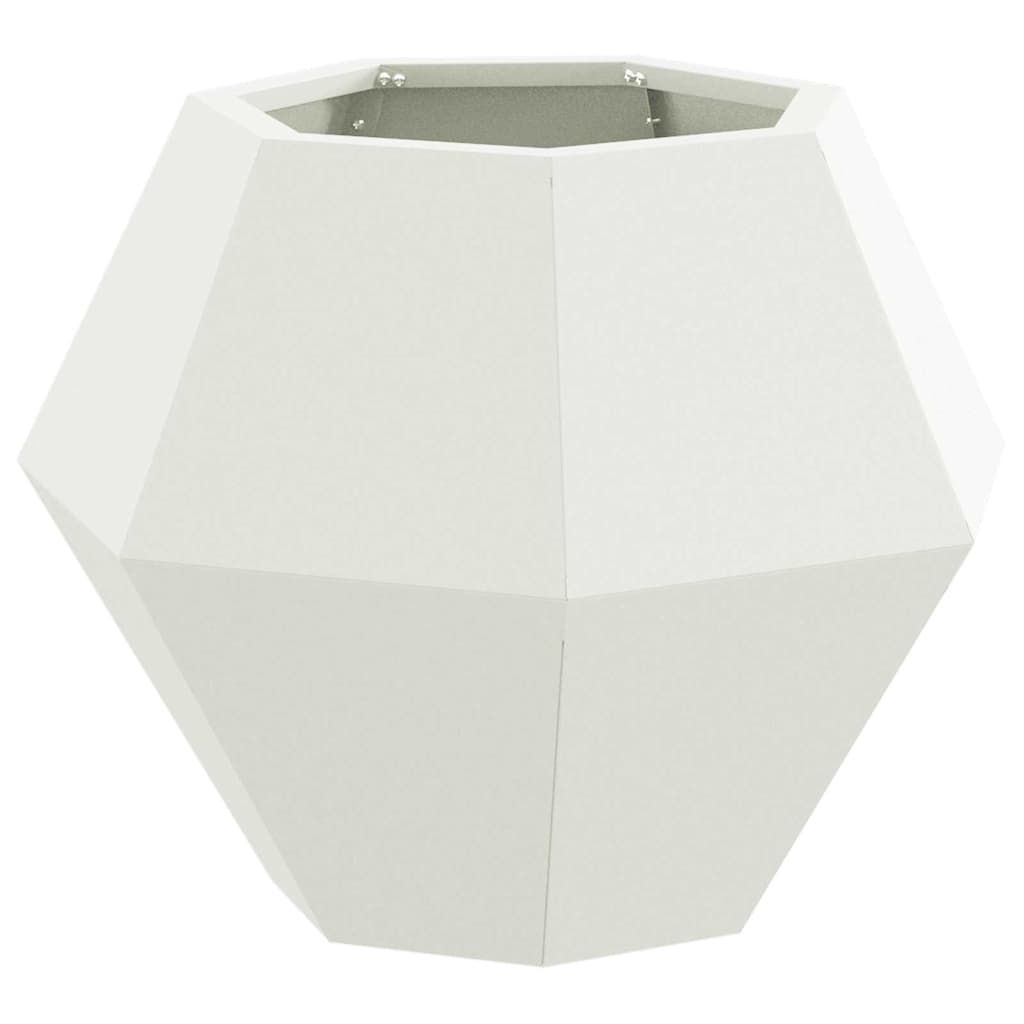 Fioriera Bianco 50 x 50 x 40 cm Acciaio | homemem39