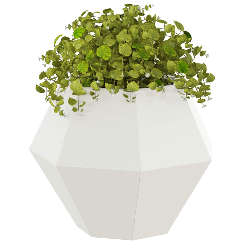 Fioriera Bianco 50 x 50 x 40 cm Acciaio | homemem39