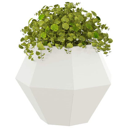 Fioriera Bianco 50 x 50 x 40 cm Acciaio | homemem39
