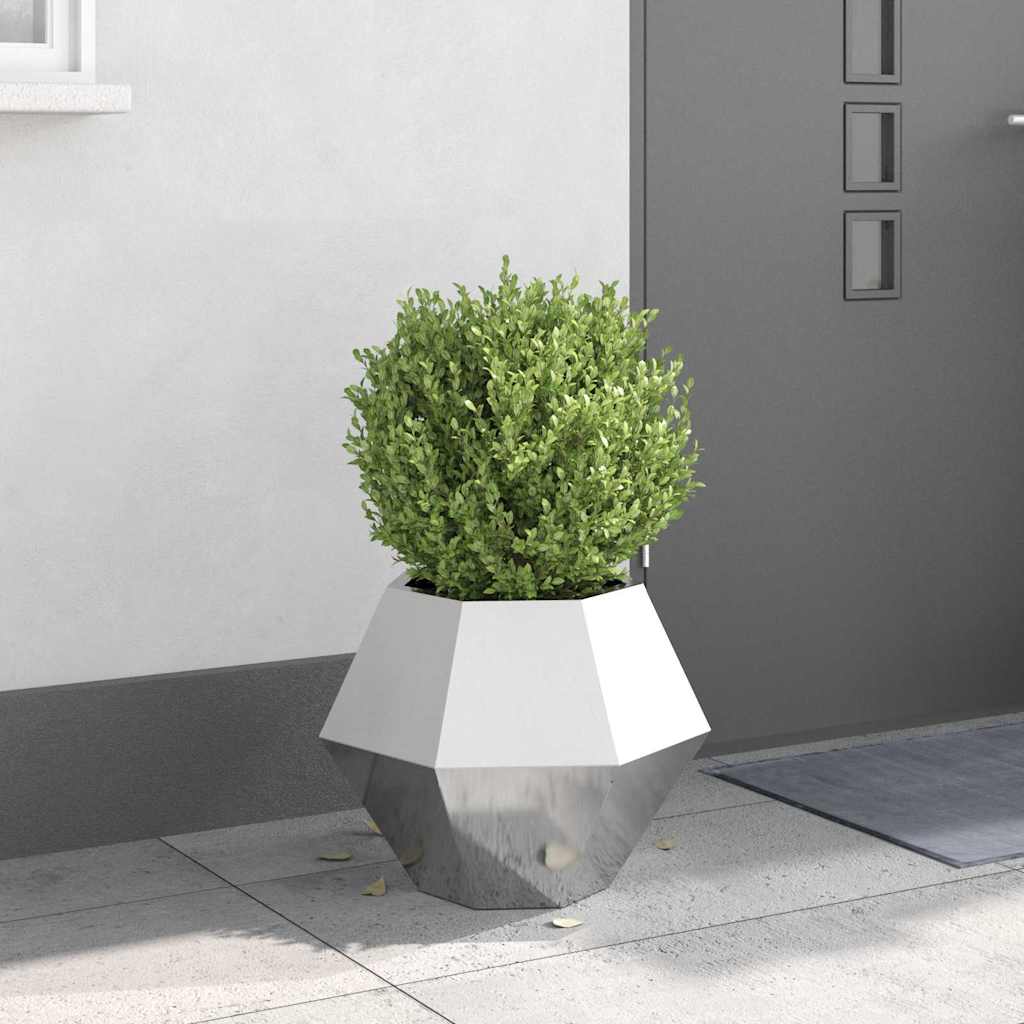 Fioriera Argento 50 x 50 x 40 cm Acciaio inossidabile