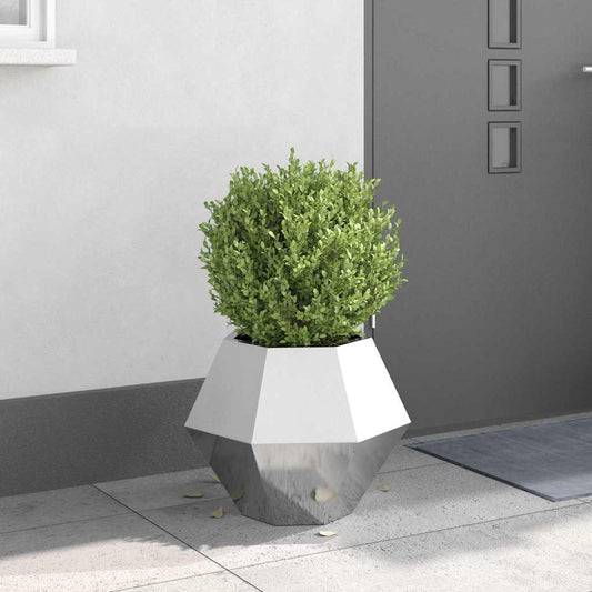 Fioriera Argento 50 x 50 x 40 cm Acciaio inossidabile