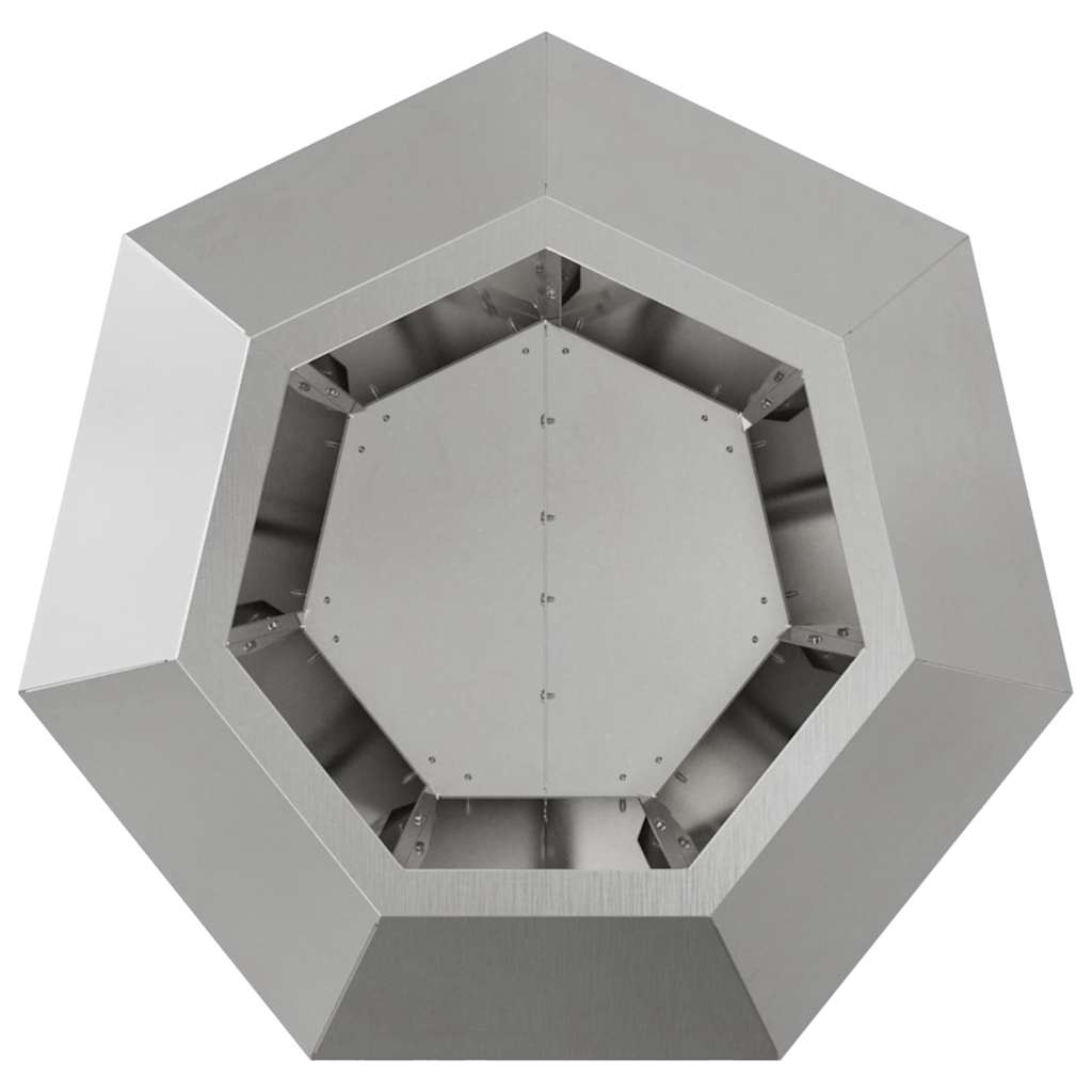 Fioriera Argento 50 x 50 x 40 cm Acciaio inossidabile