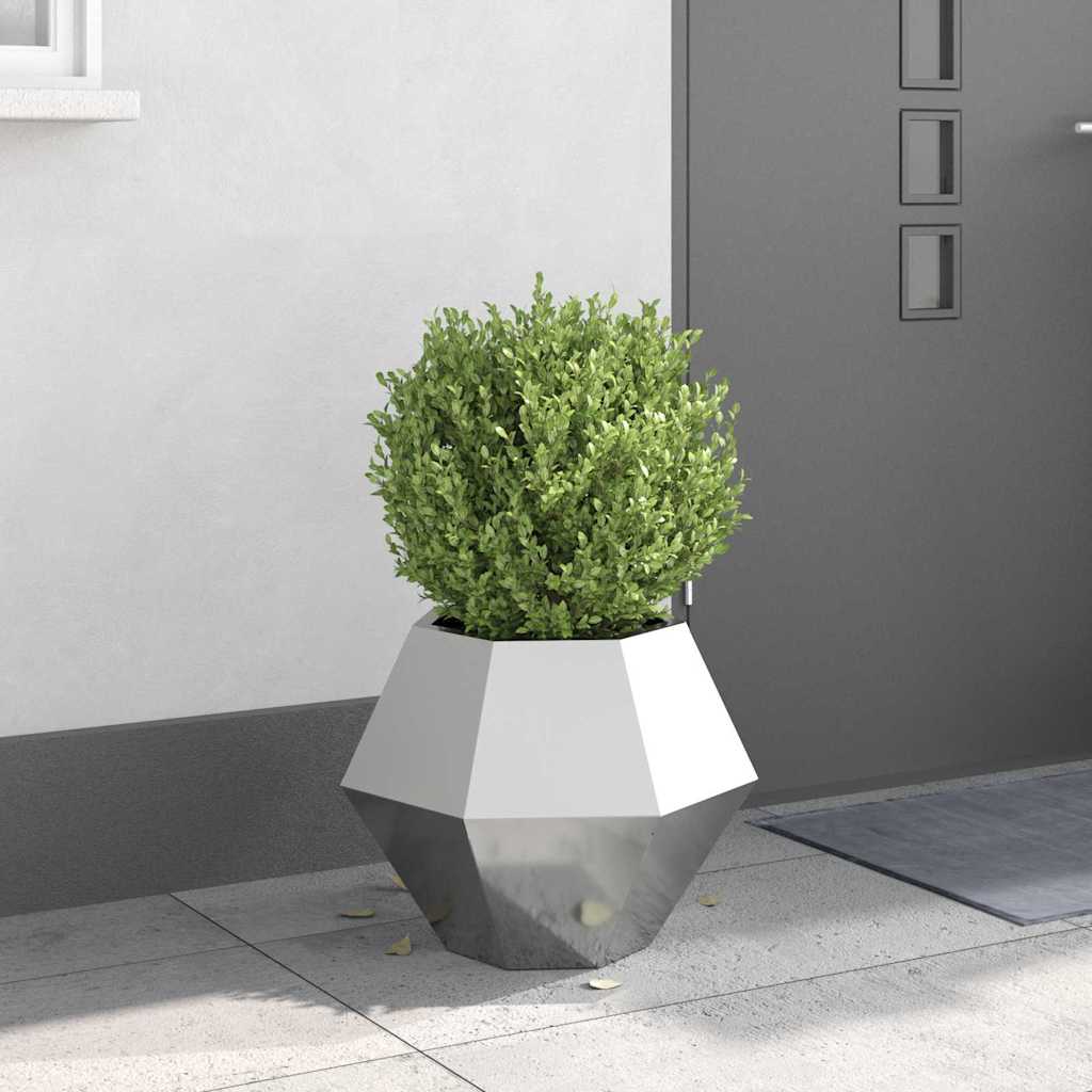 Fioriera Argento 50 x 50 x 40 cm Acciaio zincato