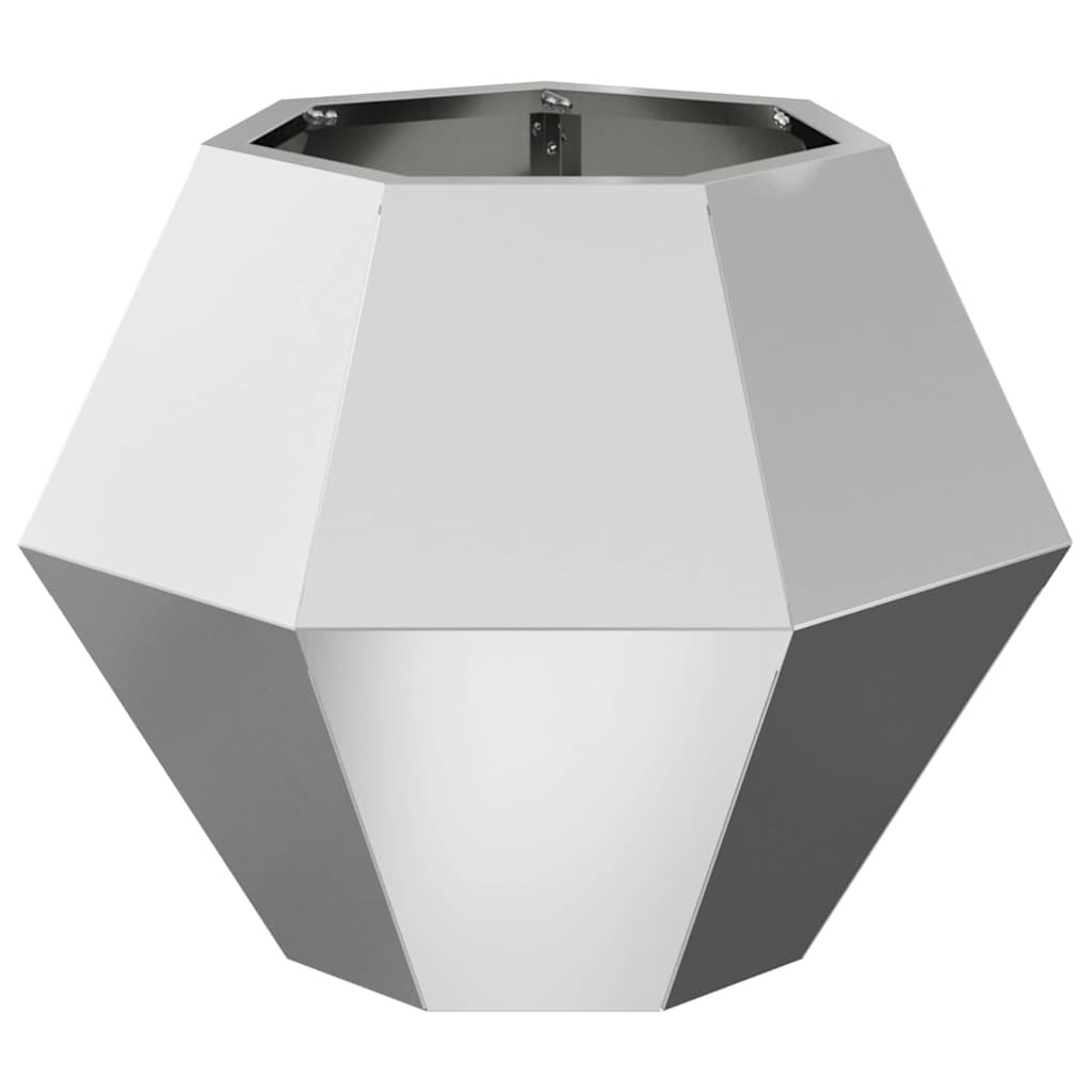 Fioriera 2 pcs Argento 50 x 50 x 40 cm Acciaio zincato | homemem39