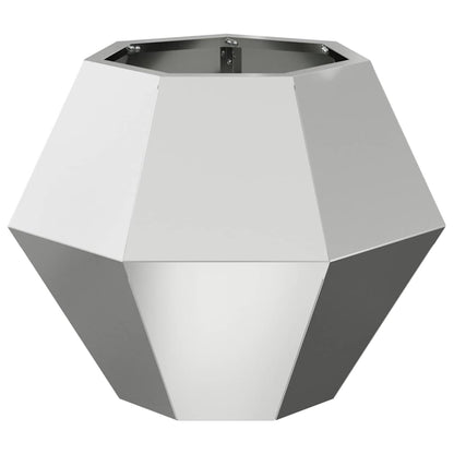 Fioriera 2 pcs Argento 50 x 50 x 40 cm Acciaio zincato | homemem39