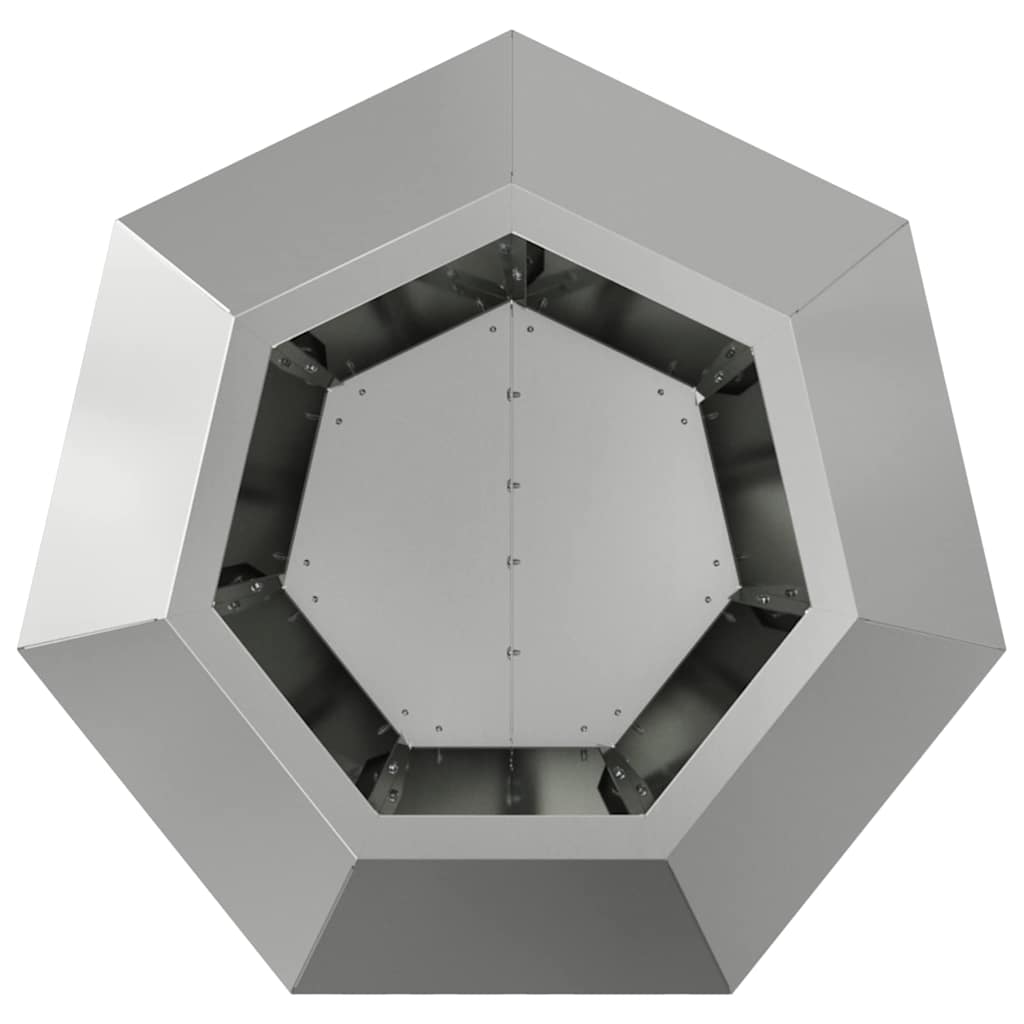 Fioriera 2 pcs Argento 50 x 50 x 40 cm Acciaio zincato | homemem39