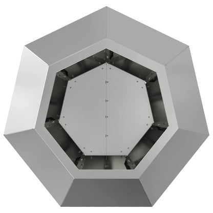 Fioriera 2 pcs Argento 50 x 50 x 40 cm Acciaio zincato | homemem39